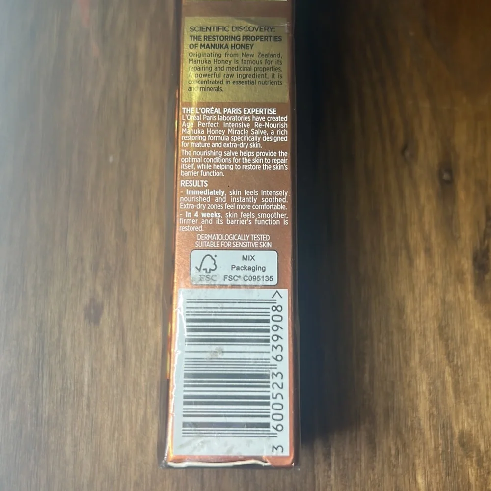 New, L’ORÉAL Paris Age Perfect Intensive Re-Nourish Manuka Honey Miracle Salve